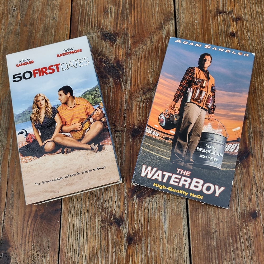 Waterboy and 50 first dates vhs